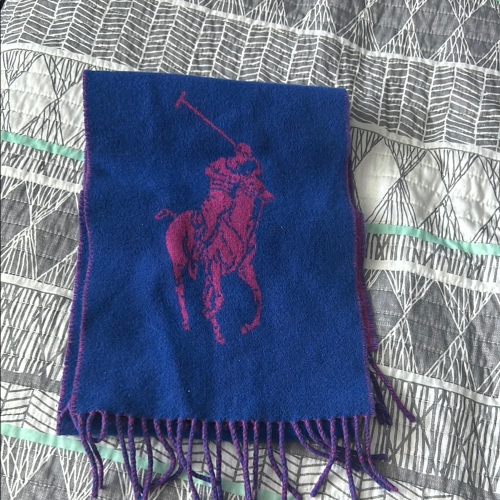 Blue and Pink Polo Ralph Lauren Scarf